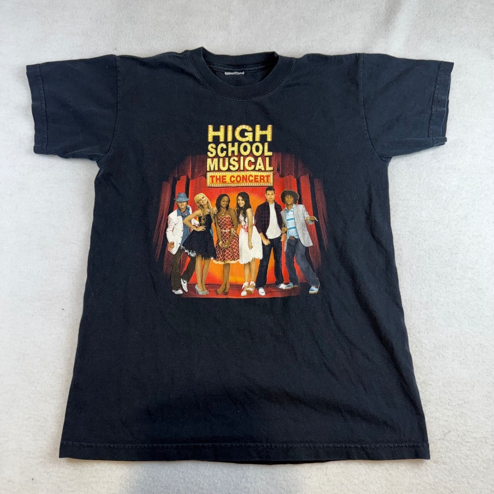 High School Musical The Concert 2006-2007 Tour T-Shirt Black Mens Small